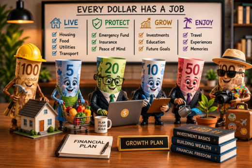 Create a structure for where your money needs to go